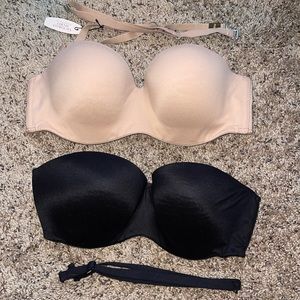 Victoria’s Secret strapless bras 34D